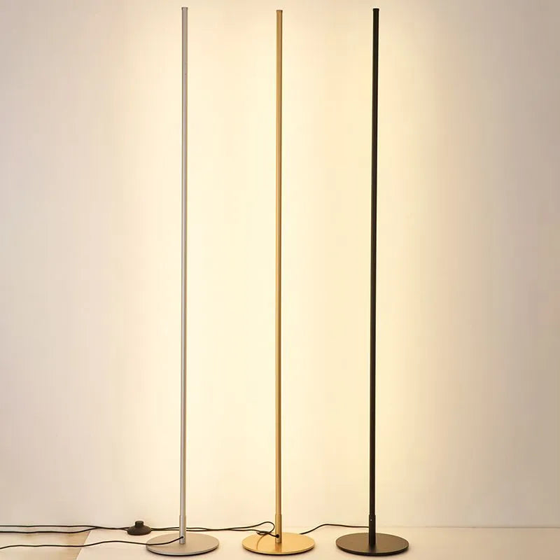 Modern Minimalist Linear Floor Lamp – Living Room, Bedroom Lighting