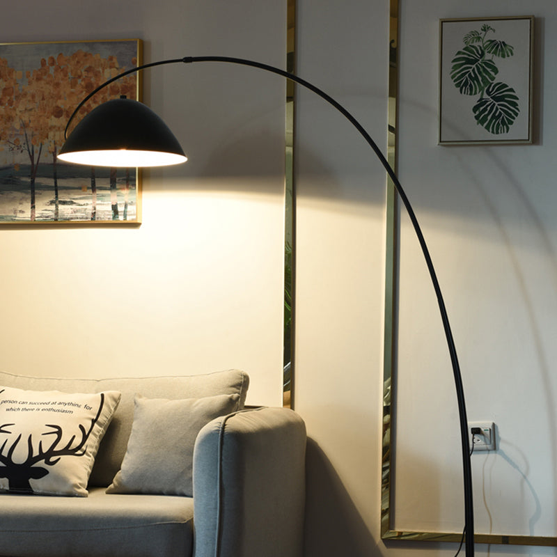 Avi Modrn Fishing Rod Floor Lamp, Metal, Black – Home Decor, Reading Light