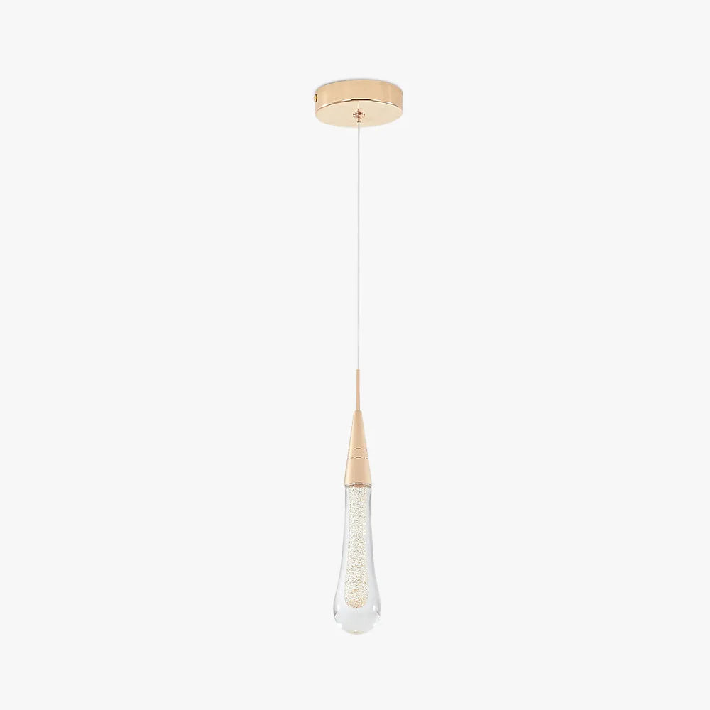 Teardrop Pendant Light in Gold – Home Decor, Ambient Lighting