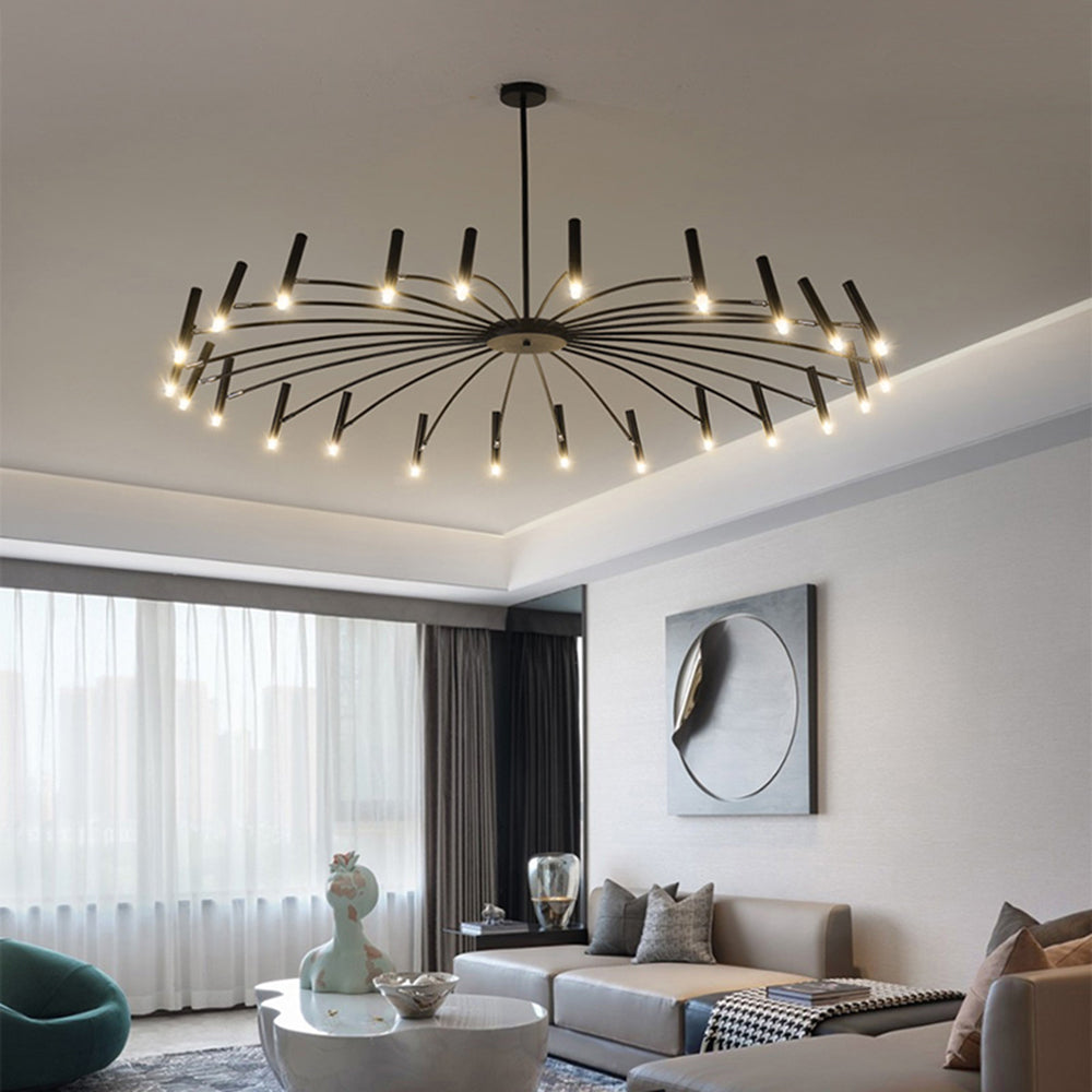 Modern Metal Multi-Head Chandelier – Living Room, Dining Room