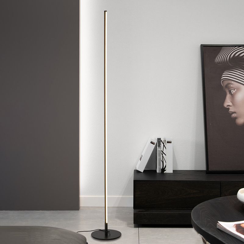 Modern Minimalist Linear Floor Lamp – Living Room, Bedroom Lighting