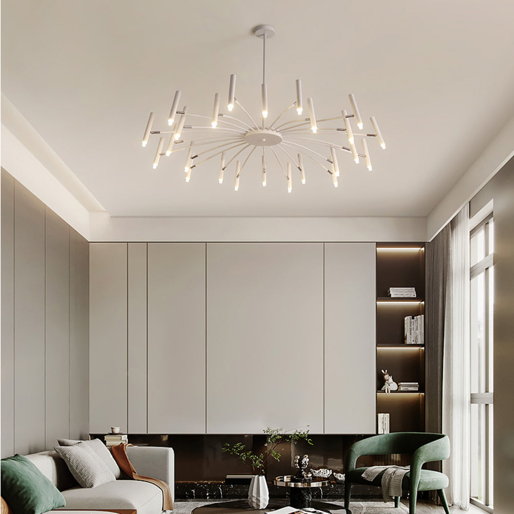Modern Metal Multi-Head Chandelier – Living Room, Dining Room