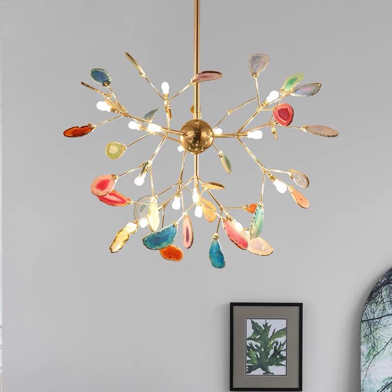 Chandelier Aria Agate Colorful – Bedroom, Living Room Decor