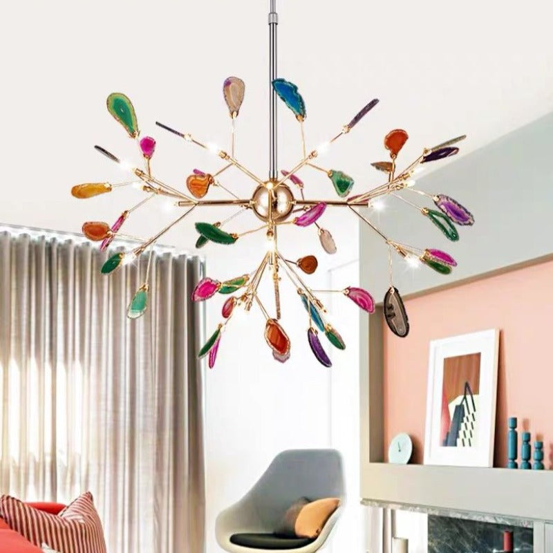 Chandelier Aria Agate Colorful – Bedroom, Living Room Decor