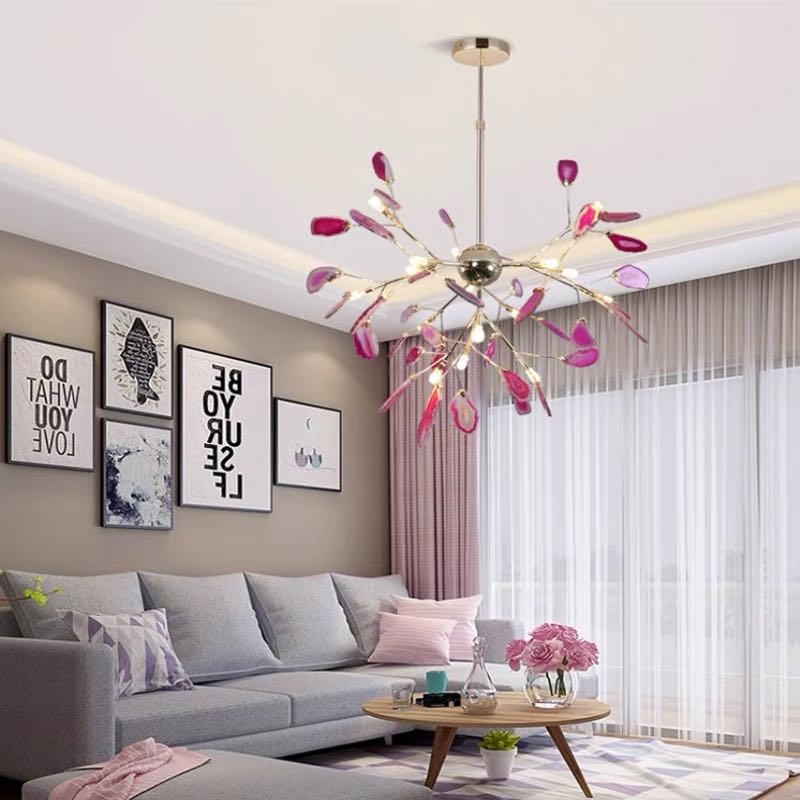 Chandelier Aria Agate Colorful – Bedroom, Living Room Decor
