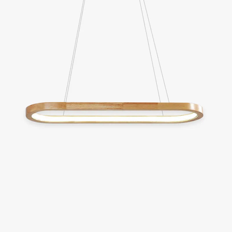Oval Wooden Pendant Light – Modern Home Decor, Stylish Lighting