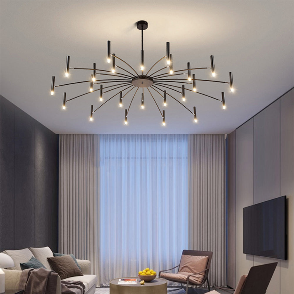 Modern Metal Multi-Head Chandelier – Living Room, Dining Room