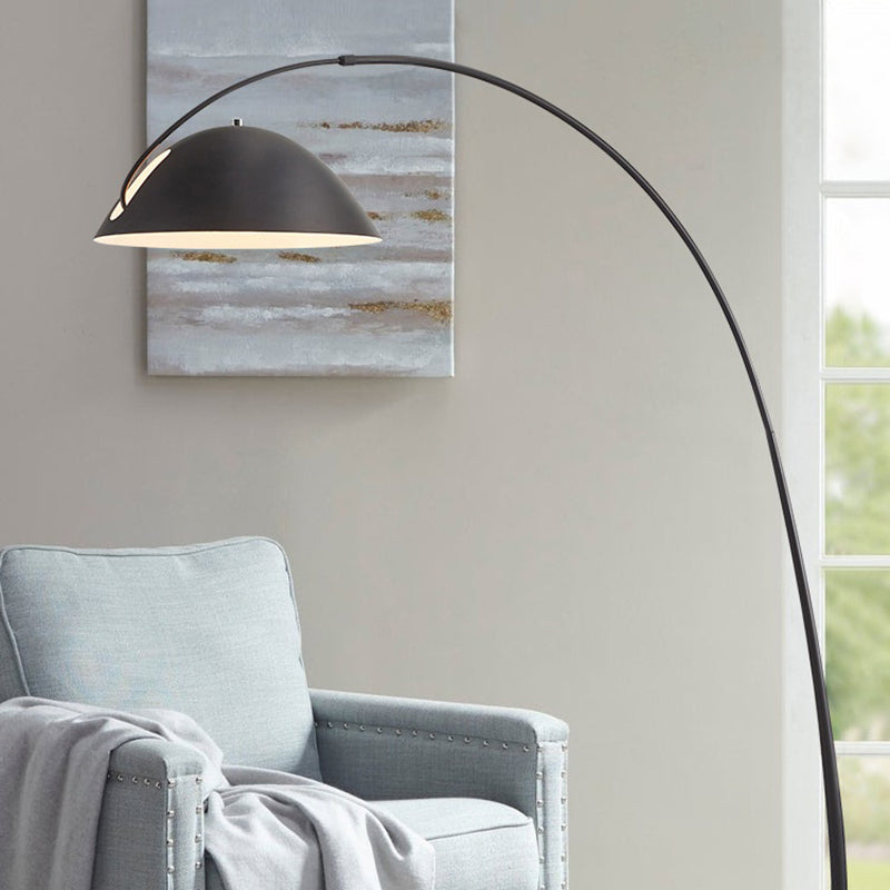 Avi Modrn Fishing Rod Floor Lamp, Metal, Black – Home Decor, Reading Light
