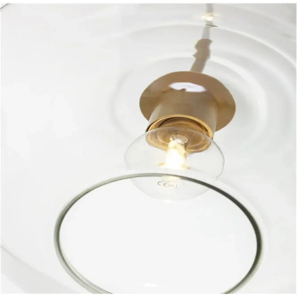 June Pendant Light Glass, Clear Amber Diamond Shape – Home Decor, Modern Lighting