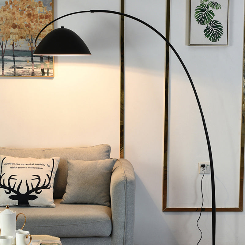 Avi Modrn Fishing Rod Floor Lamp, Metal, Black – Home Decor, Reading Light