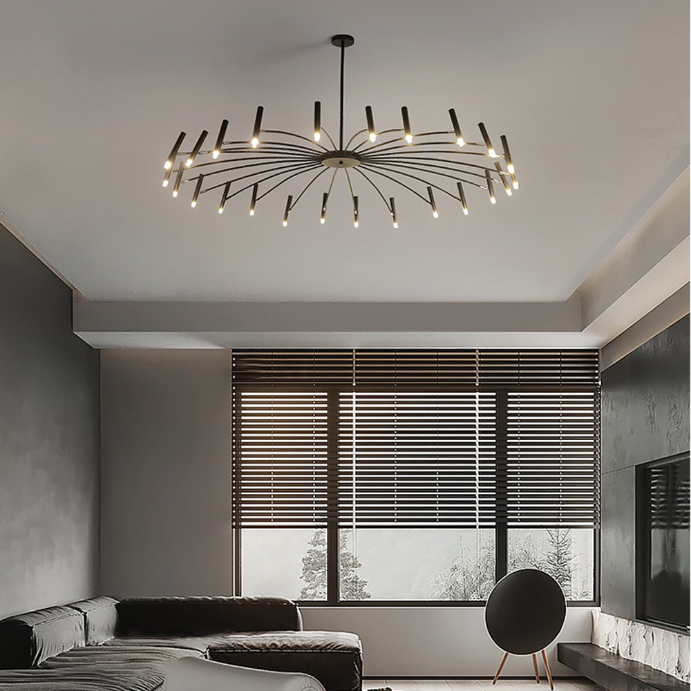 Modern Metal Multi-Head Chandelier – Living Room, Dining Room
