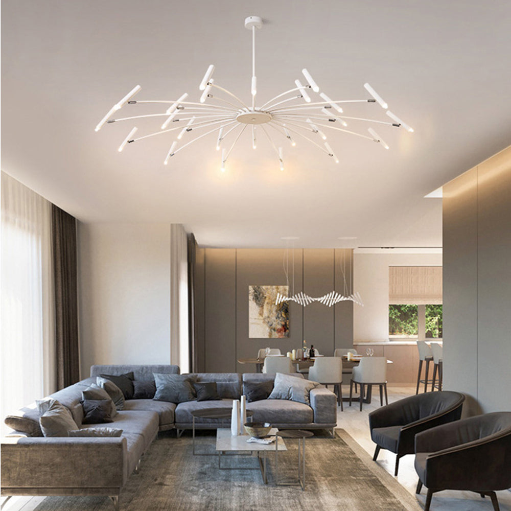 Modern Metal Multi-Head Chandelier – Living Room, Dining Room
