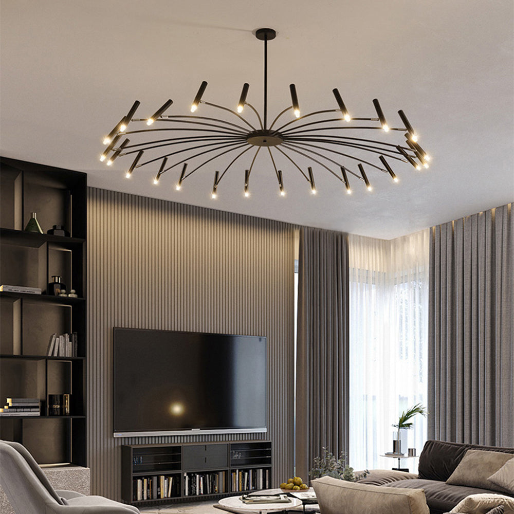 Modern Metal Multi-Head Chandelier – Living Room, Dining Room