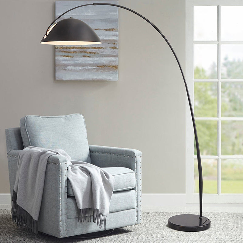 Avi Modrn Fishing Rod Floor Lamp, Metal, Black – Home Decor, Reading Light