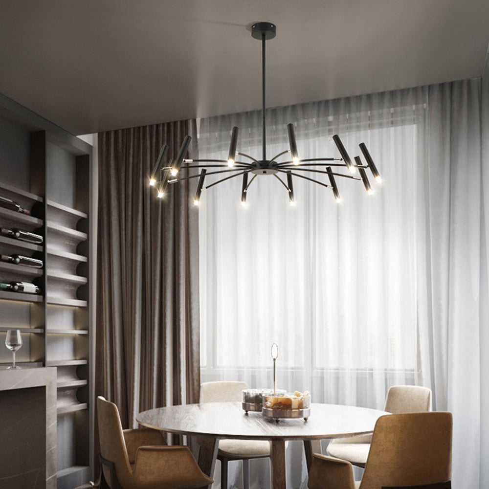 Modern Metal Multi-Head Chandelier – Living Room, Dining Room
