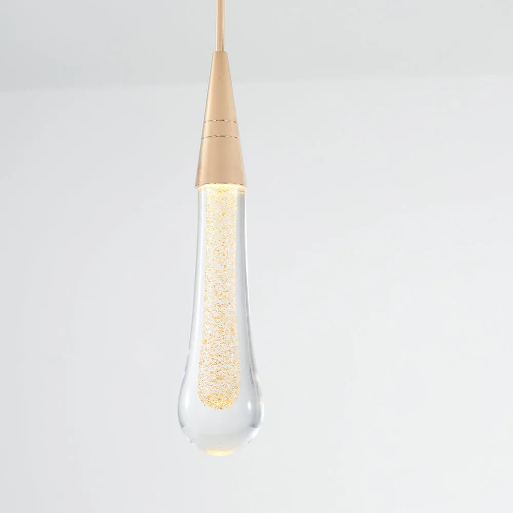 Teardrop Pendant Light in Gold – Home Decor, Ambient Lighting