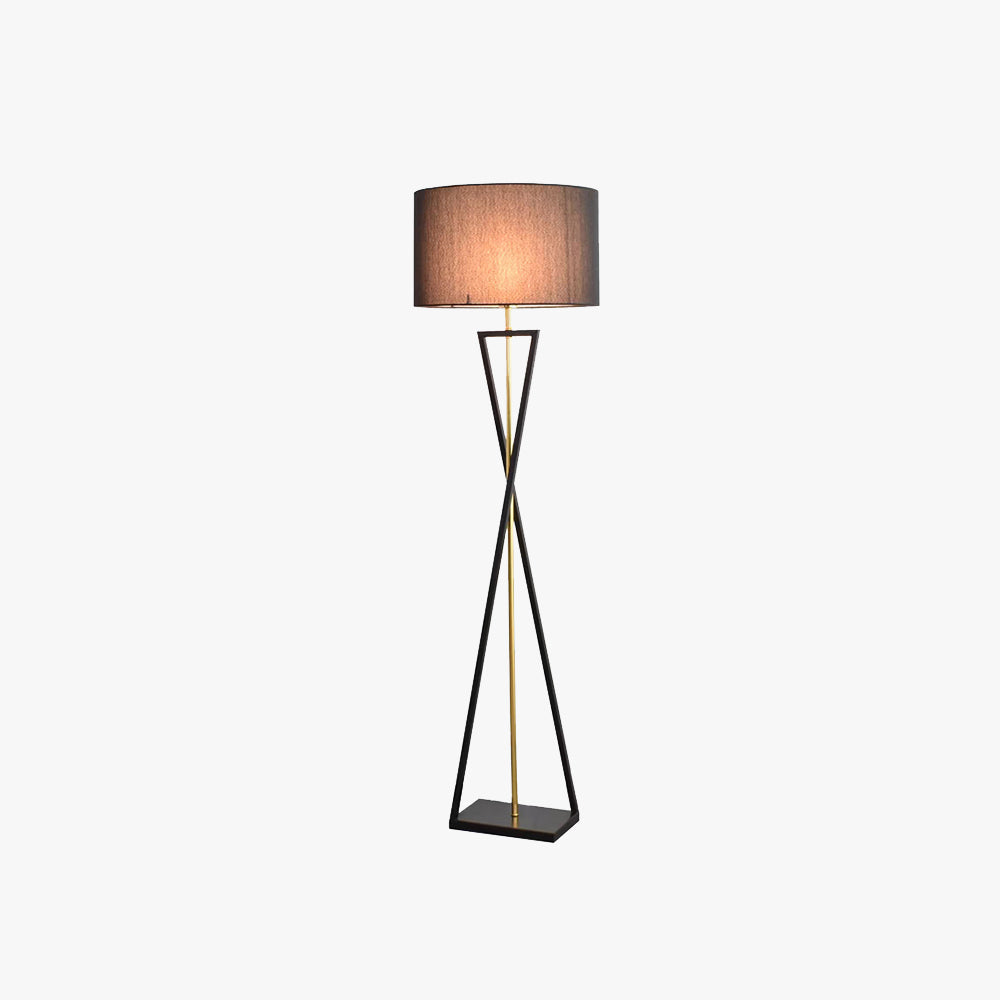 Tripod Floor Lamp Black & Flaxen 158CM – Living Room, Home Decor