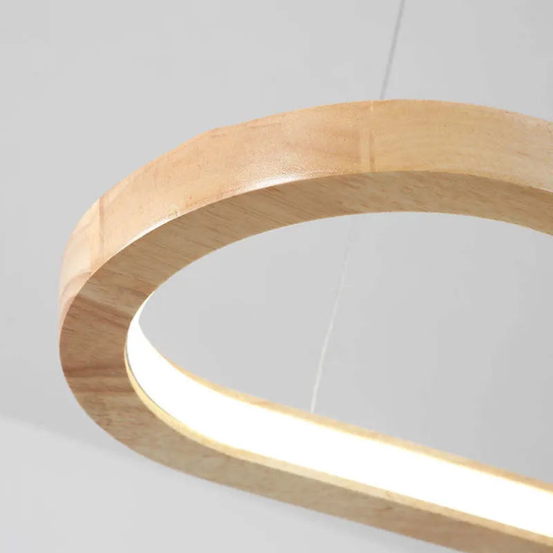 Oval Wooden Pendant Light – Modern Home Decor, Stylish Lighting