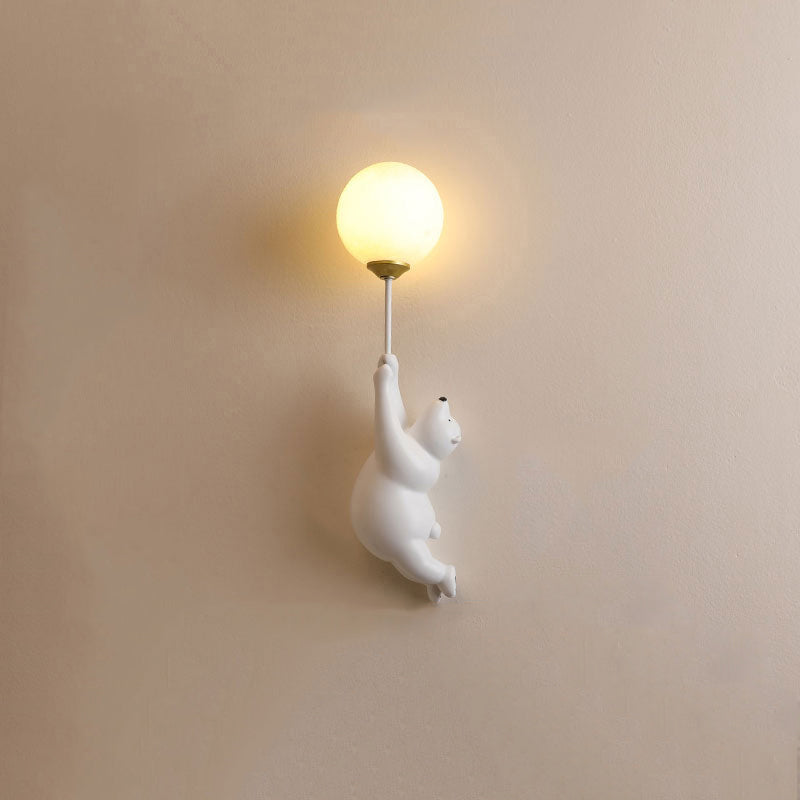 Bear Balloon Wall Reading Lamp – Kids Room, Night Light