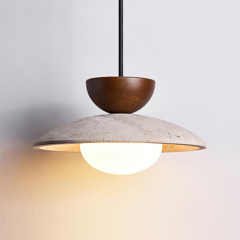 Cleo Pendant Lights in Travertine – Home Decor, Modern Lighting