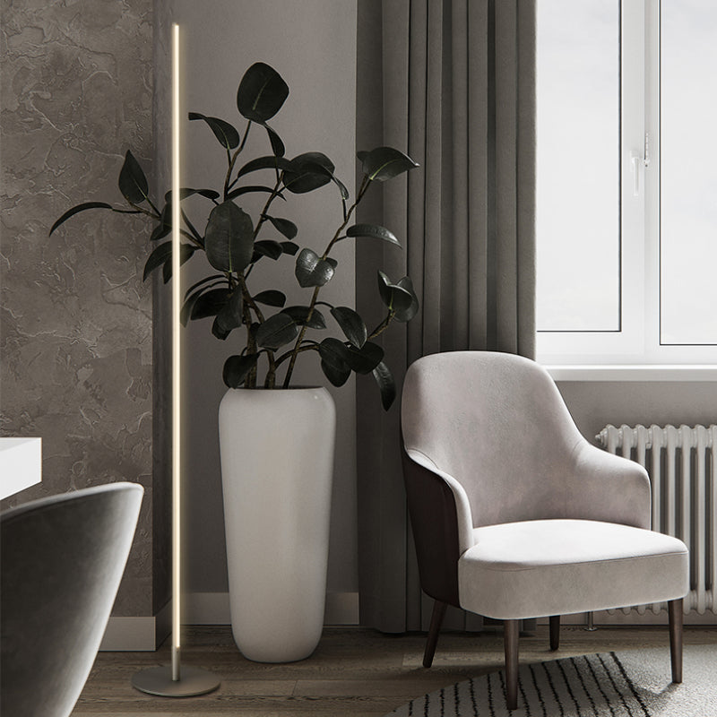 Modern Minimalist Linear Floor Lamp – Living Room, Bedroom Lighting
