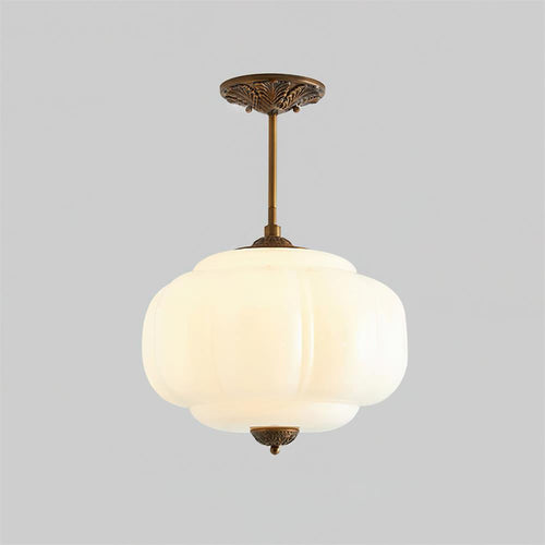 Eldio Green Glass Semi Flush Mount Light – Home Lighting, Modern Decor