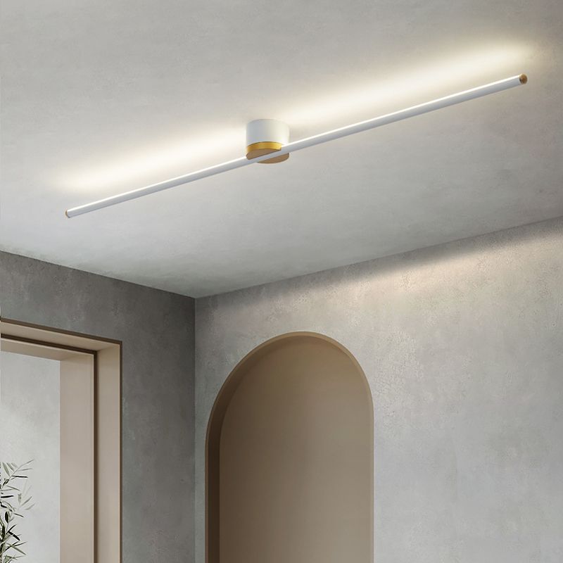 Erix Linear Flush Mount Ceiling Light – Modern Home Lighting, Space-Saving Design