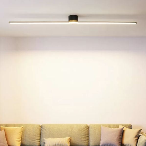 Erix Linear Flush Mount Ceiling Light – Modern Home Lighting, Space-Saving Design