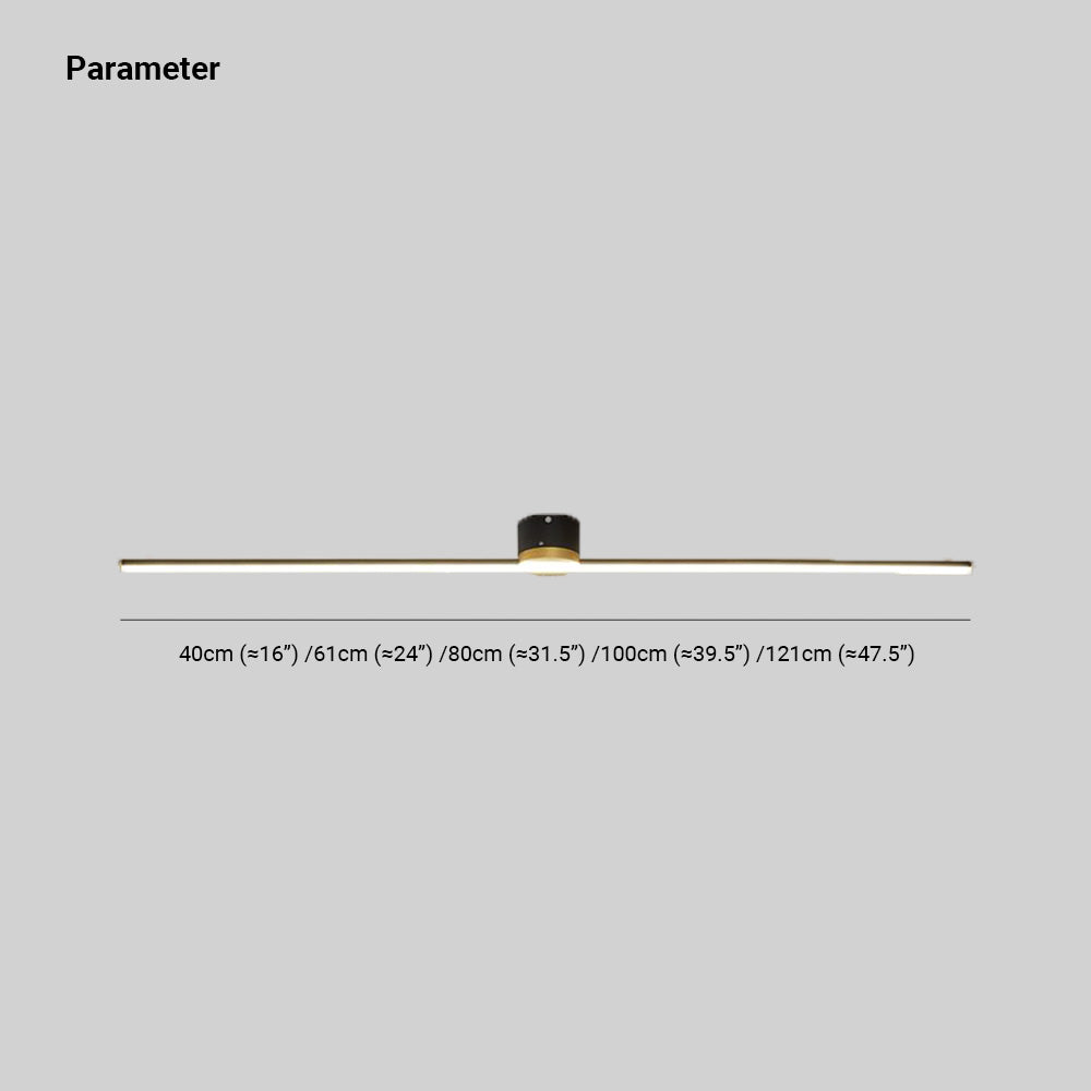 Erix Linear Flush Mount Ceiling Light – Modern Home Lighting, Space-Saving Design