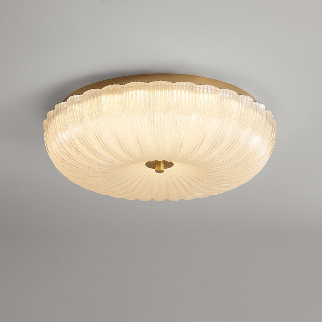 Halo Ceiling Light Ripple Glass – Modern Home Decor, Ambient Lighting