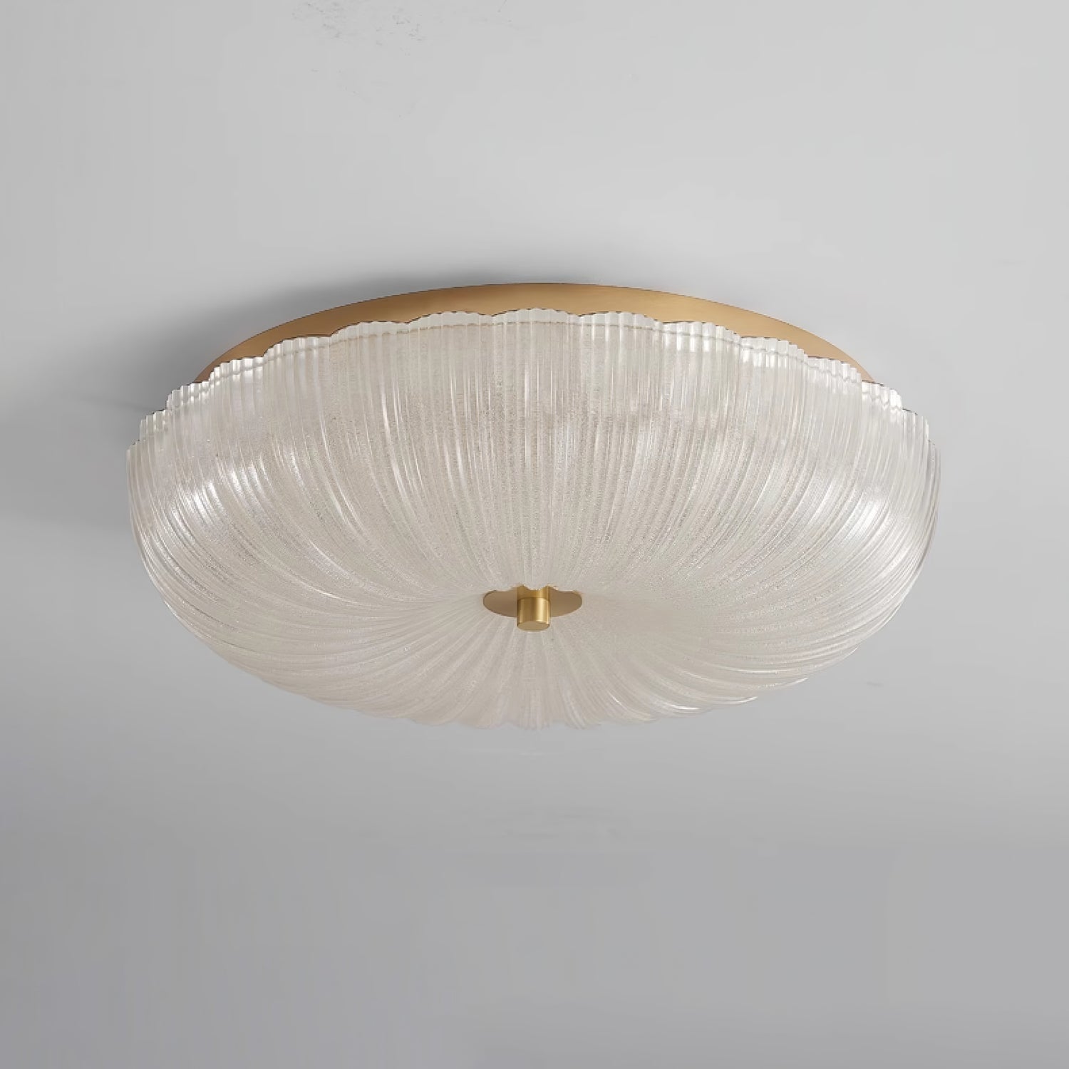 Halo Ceiling Light Ripple Glass – Modern Home Decor, Ambient Lighting