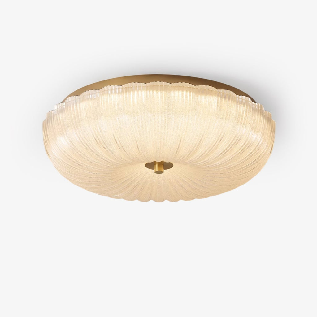 Halo Ceiling Light Ripple Glass – Modern Home Decor, Ambient Lighting