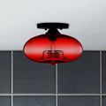 Industrial Art Deco Globe Flush Mount Ceiling Light – Living Room, Home Decor