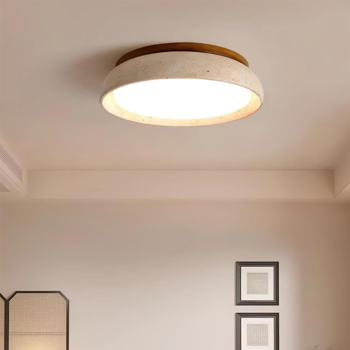 Kloris Deckenleuchte Travertin – Wohnzimmer, Esszimmer