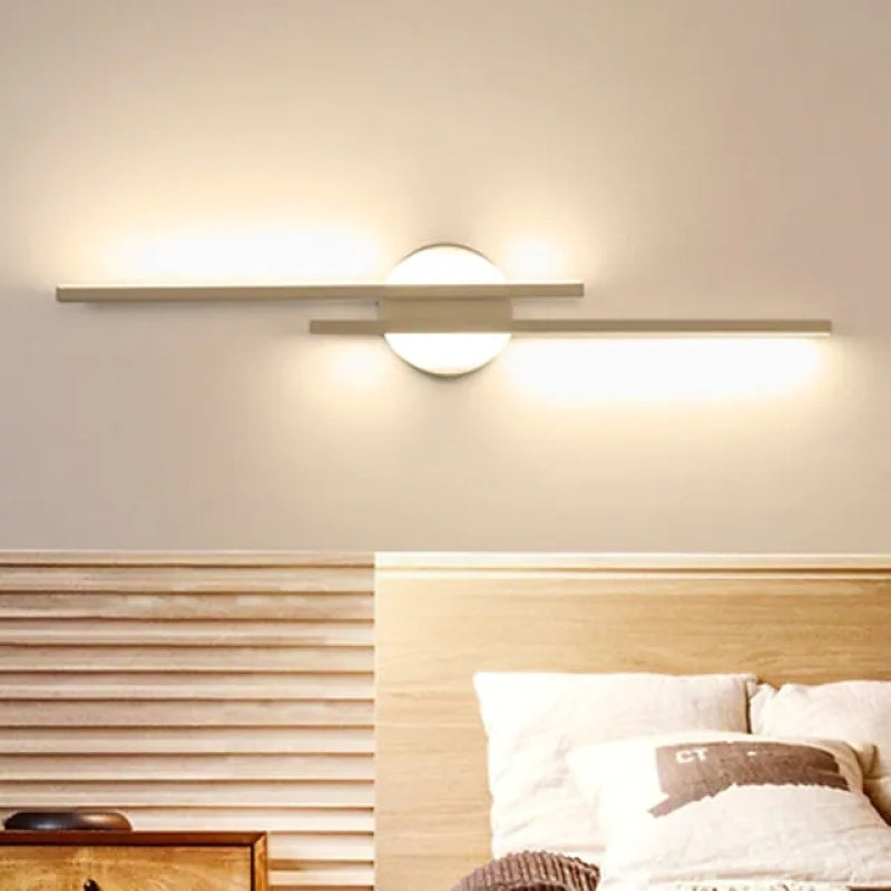 LED Wall Lamp, Metal, Black/White – Modern Decor, Home Lighting