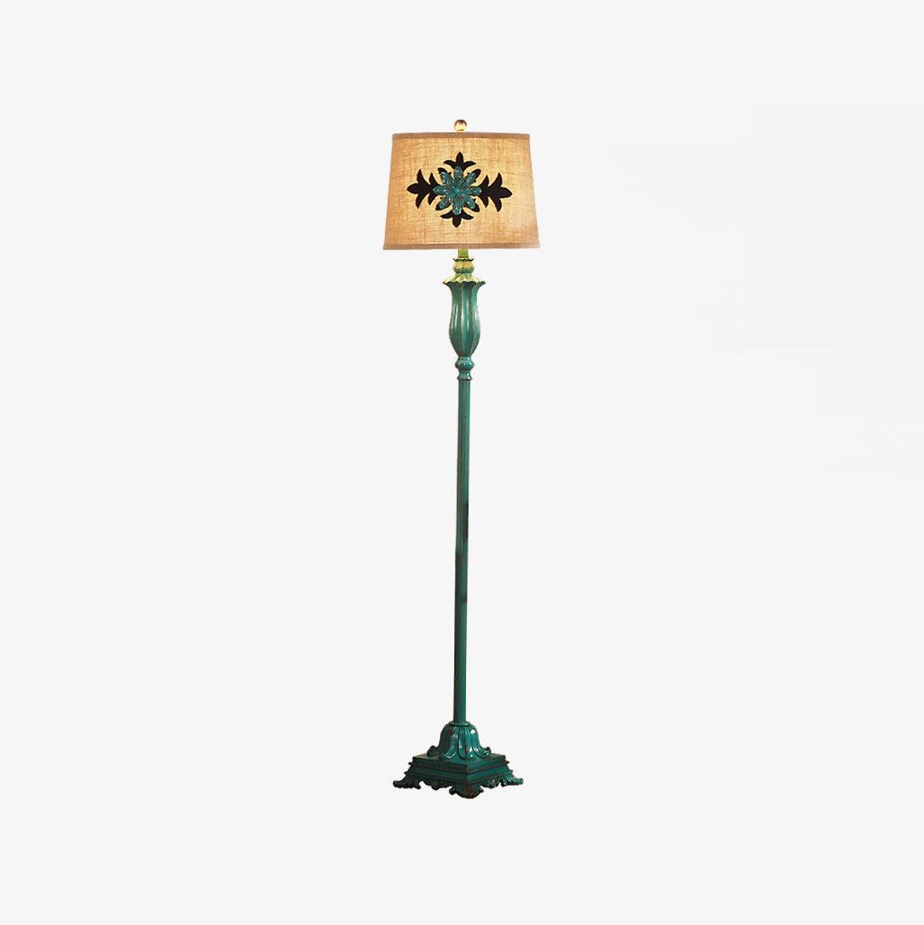 Vintage Floor Lamp, Metal/Resin, Green – Living Room, Home Decor