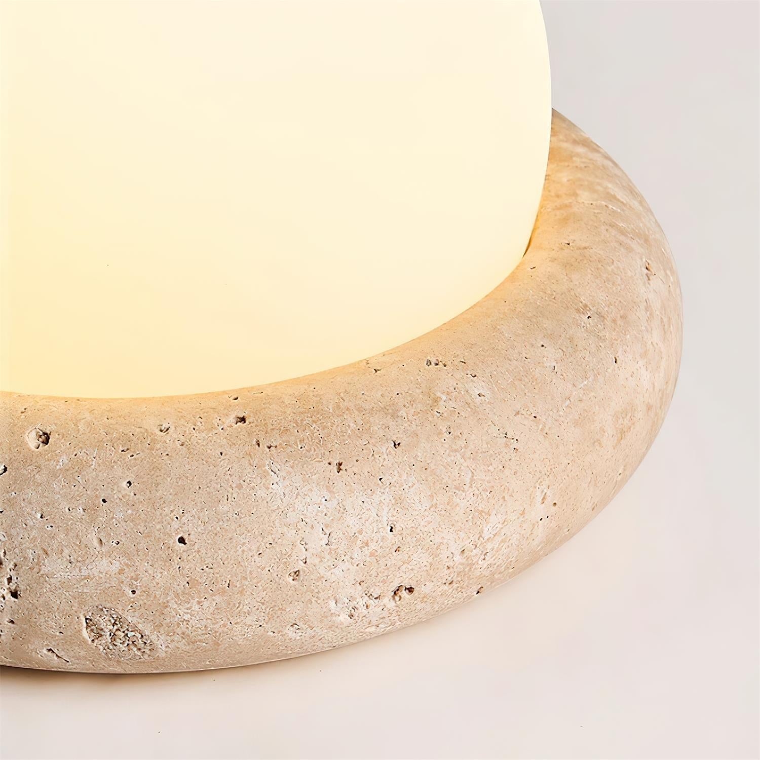Travertine Globe Table Lamp Mini – Home Decor, Gift