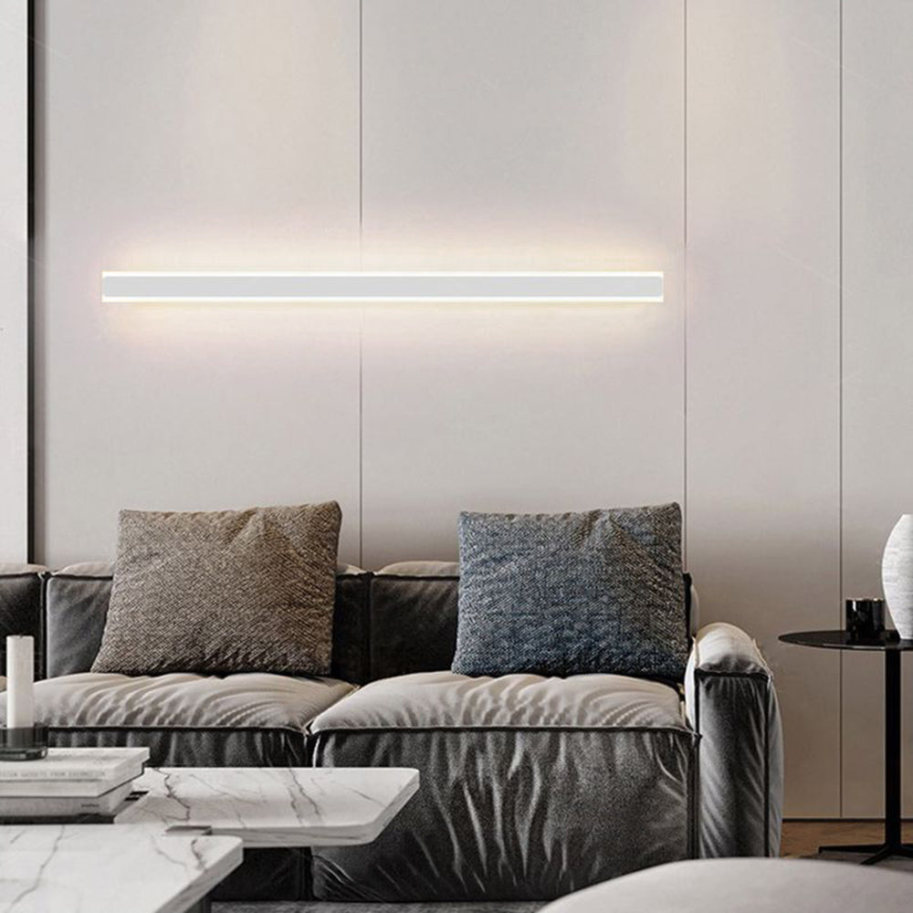 Minimalist Linear Wall Lamp, Metal Gold/Black/White – Home Decor, Modern Lighting
