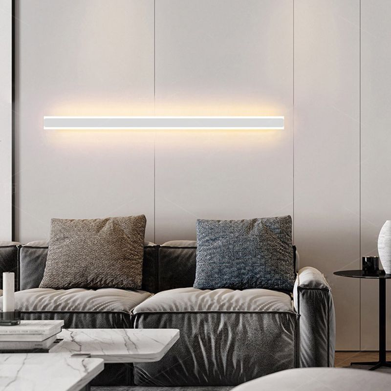 Minimalist Linear Wall Lamp, Metal Gold/Black/White – Home Decor, Modern Lighting