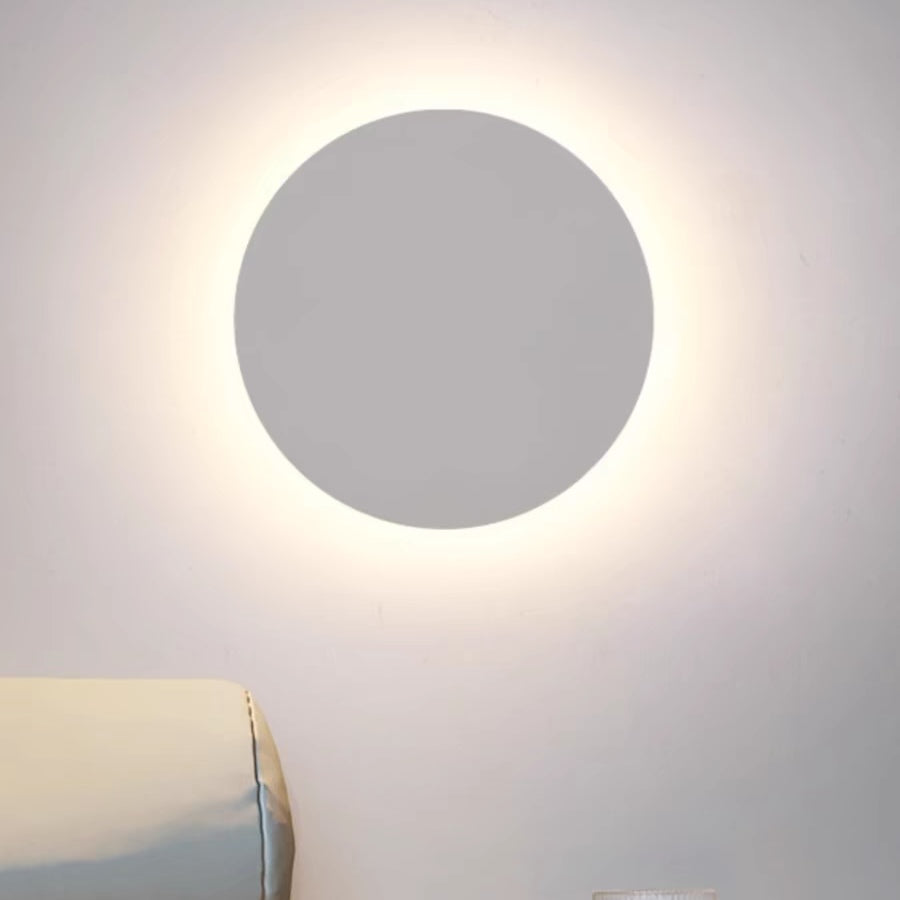 Minimalist Outdoor Wall Lamp LED, Round/Square, Black/White – Garden, Patio
