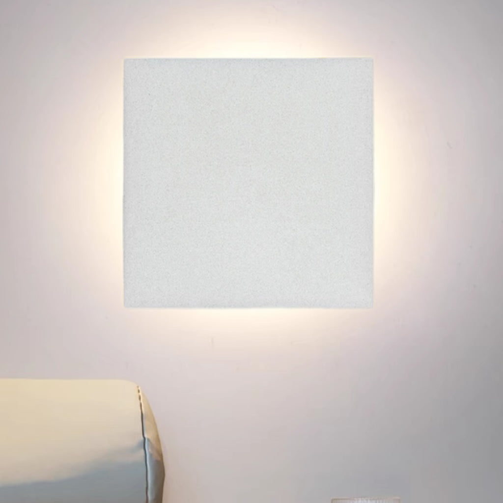 Minimalist Outdoor Wall Lamp LED, Round/Square, Black/White – Garden, Patio