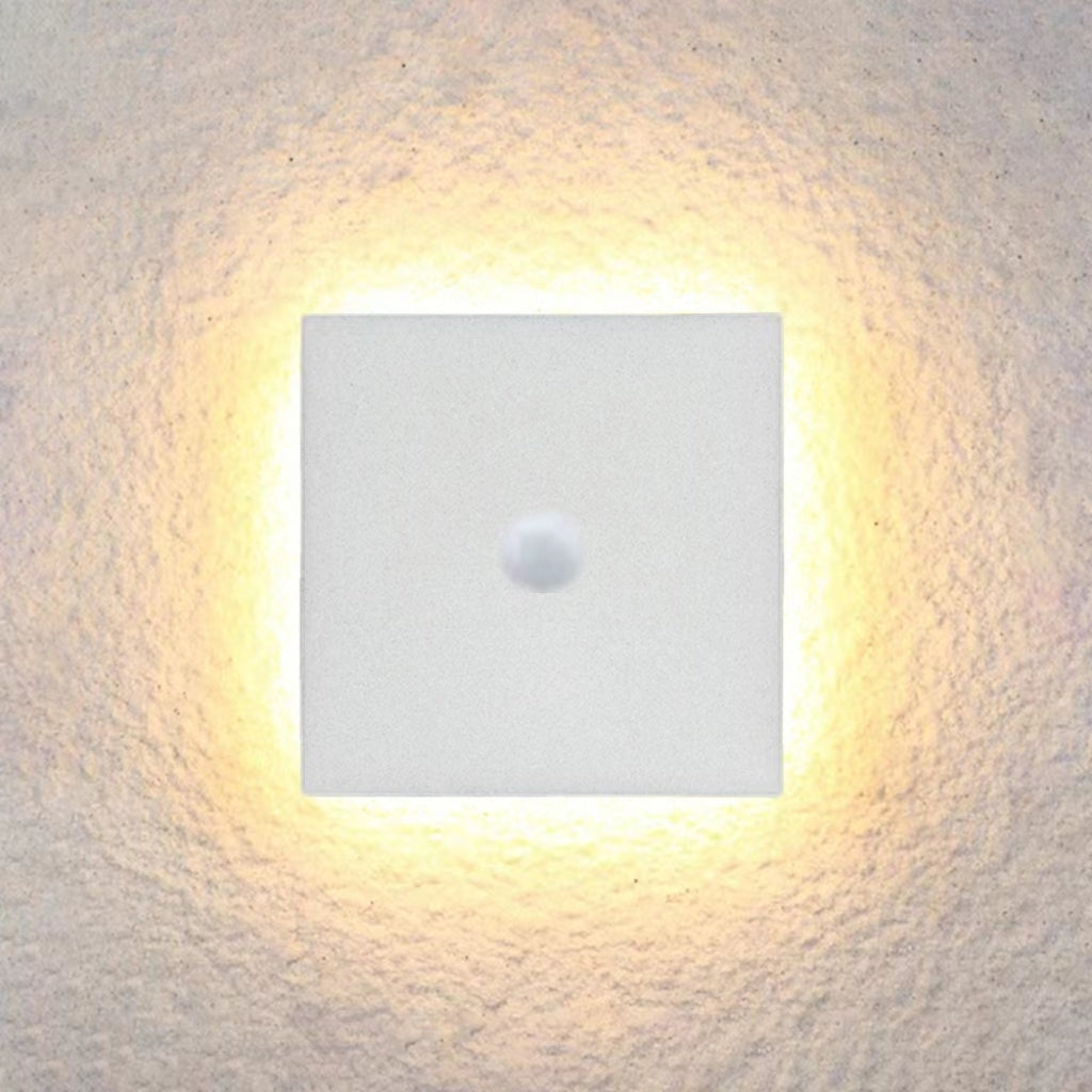 Minimalist Outdoor Wall Lamp LED, Round/Square, Black/White – Garden, Patio
