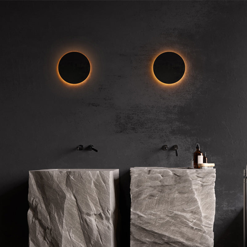 Minimalist Outdoor Wall Lamp LED, Round/Square, Black/White – Garden, Patio