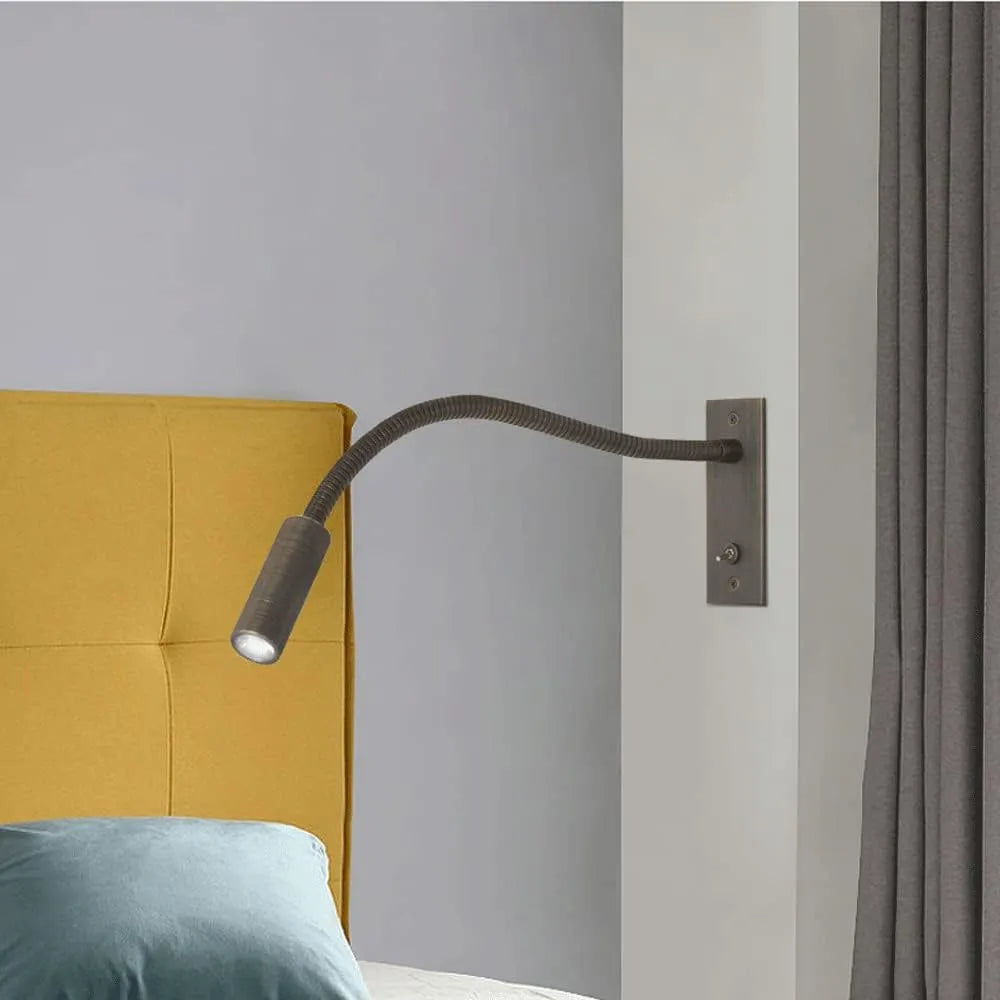 Minimalist Reading Spotlight Wall Lamp – Adjustable, Modern Design, Home Office, Reading