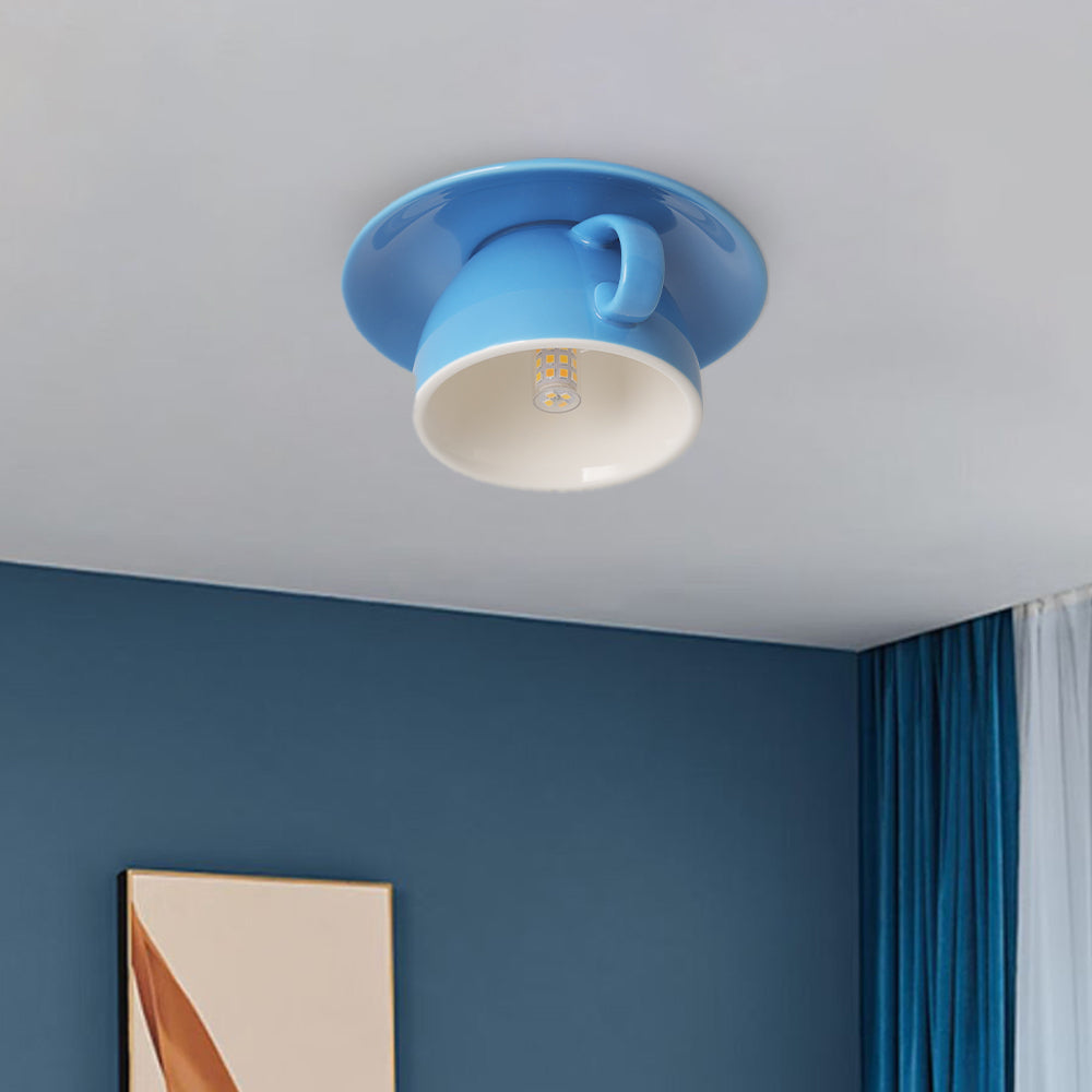 Moderne Keramische Kaffeetassen Deckenleuchte – Wohnzimmer, Esszimmer