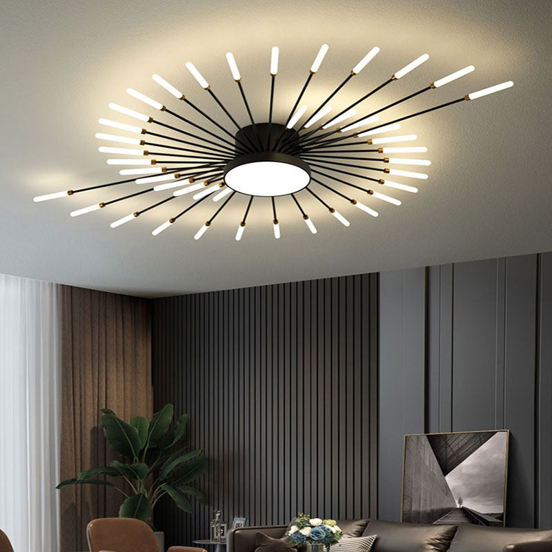 Moderne LED Deckenleuchte mit Feuerwerk Design – Wohnzimmer, Schlafzimmer