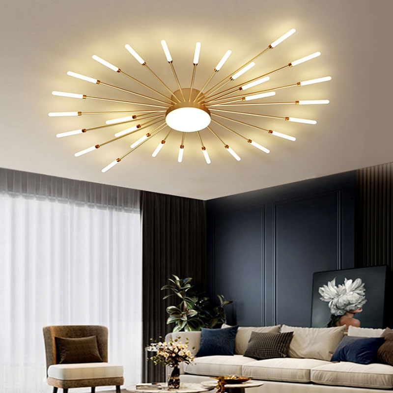 Moderne LED Deckenleuchte mit Feuerwerk Design – Wohnzimmer, Schlafzimmer