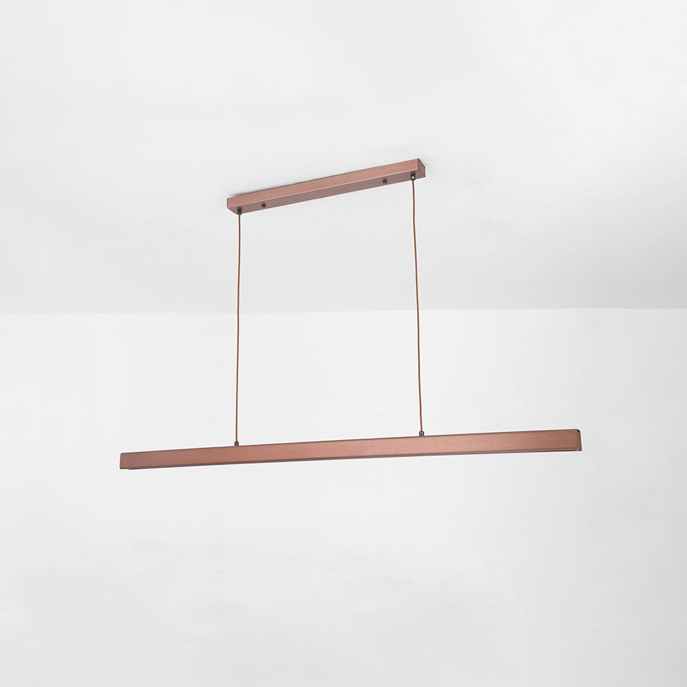 Moderne Lineare Metall LED Pendelleuchte Schwarz/Braun – Wohnzimmer, Esszimmer