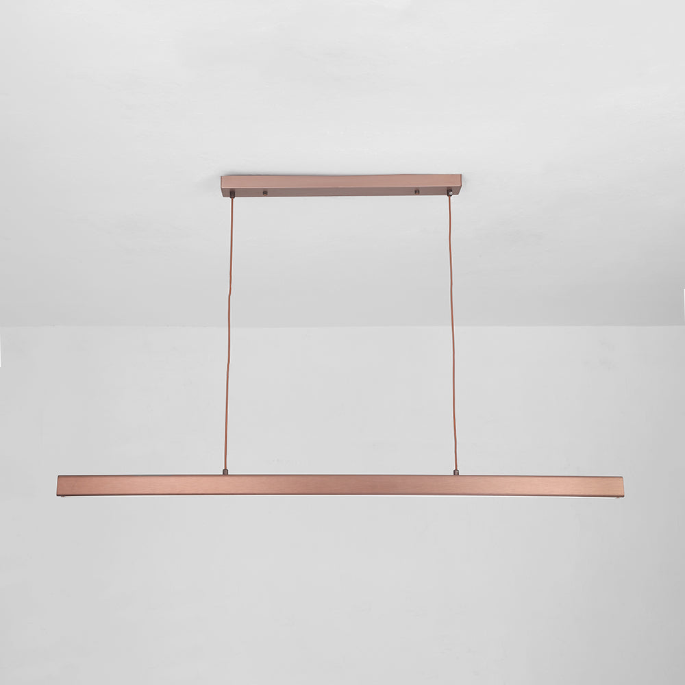 Moderne Lineare Metall LED Pendelleuchte Schwarz/Braun – Wohnzimmer, Esszimmer