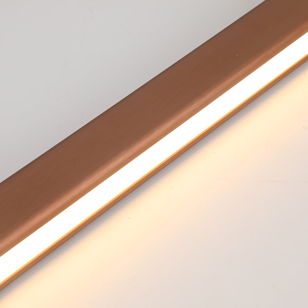 Moderne Lineare Metall LED Pendelleuchte Schwarz/Braun – Wohnzimmer, Esszimmer